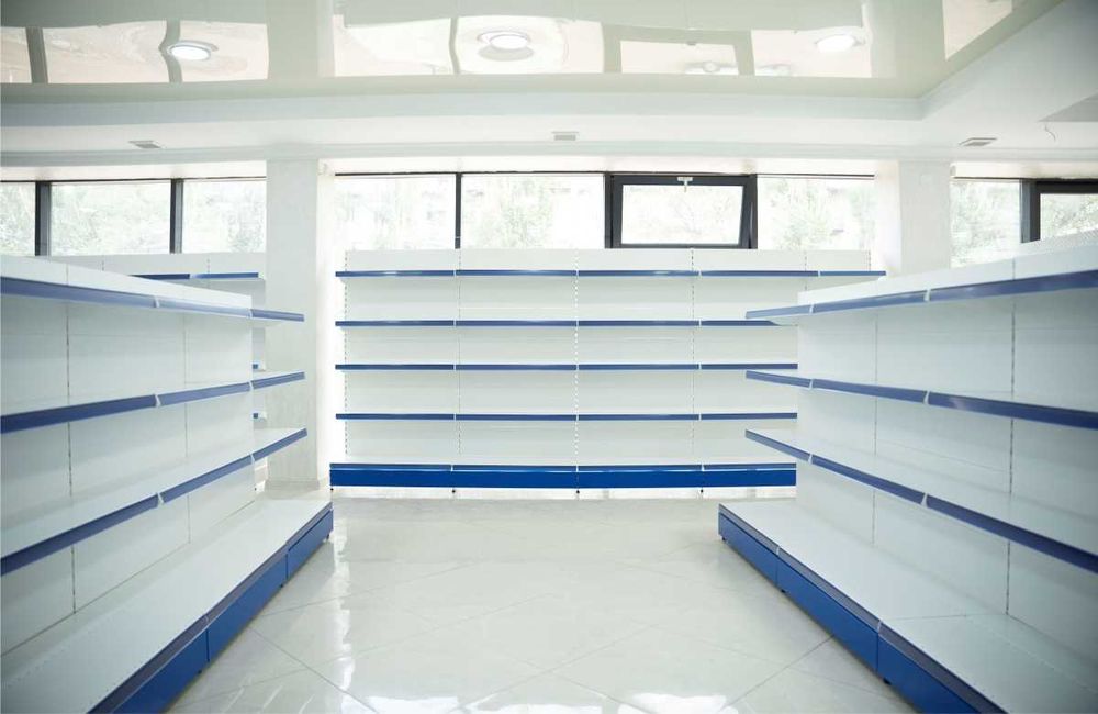 Стеллаж металлический сборный, полка стеллаж, полка металлическая aets