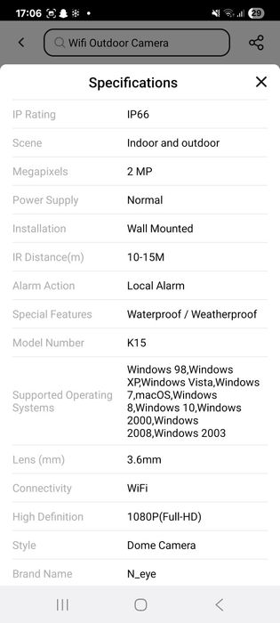 Camera de supraveghere dubla WIFi Microfon 4k