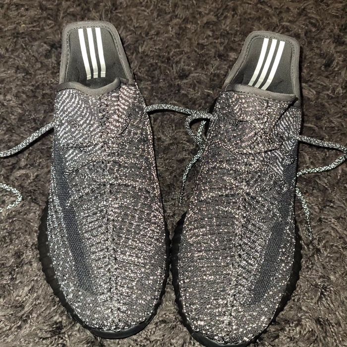 Yeezy 350 black reflective