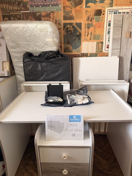 LORELLI - MAXI PLUS NEW - Трансформиращо се креватче / легло + бюро