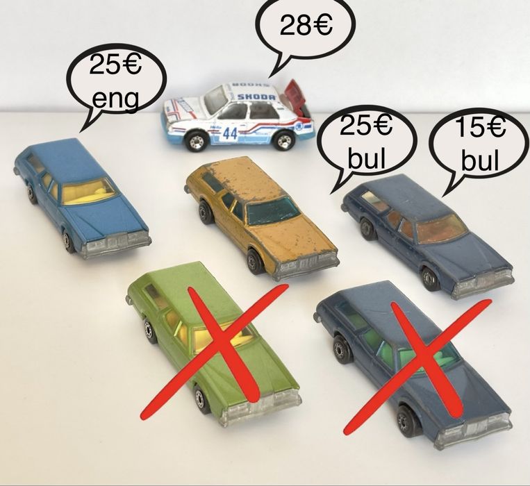 Колички мачбокс matchbox