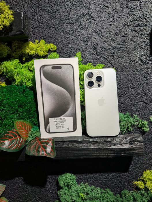 iPhone 15 Pro 256gb White Bat 88%/Fact+Garantie