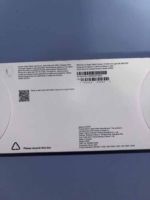 Apple wacht Series 10 46 mm