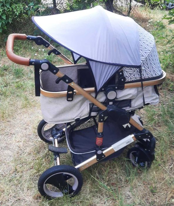 Комбинирана бебешка количка + Подарък столче за колаМони