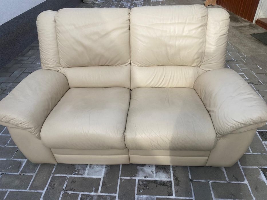 Canapea relax din piele naturala stare excelenta