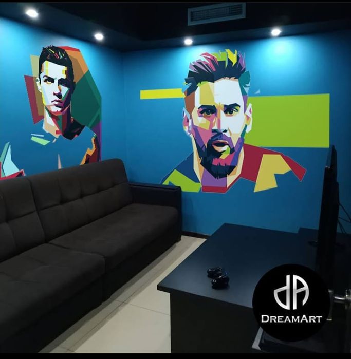 Роспись стен, интерьерные картины, граффити