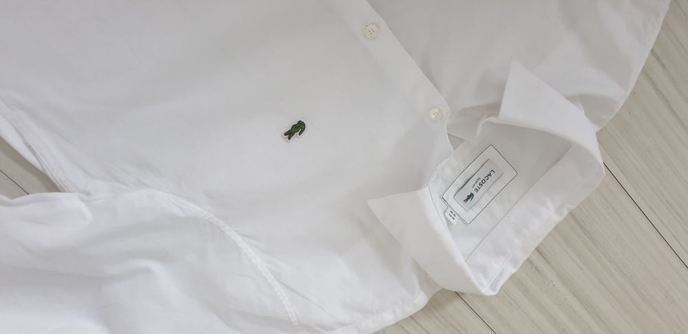 Lacoste Slim Fit Mens Size - 41 /16/ M НОВО! ОРИГИНАЛ! Мъжка Риза!
