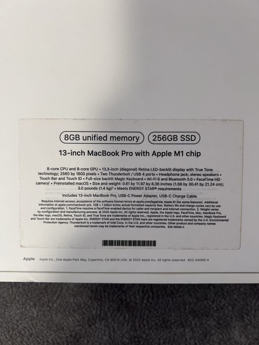 MacBook Pro 13 M1 (2020) 8/256GB
