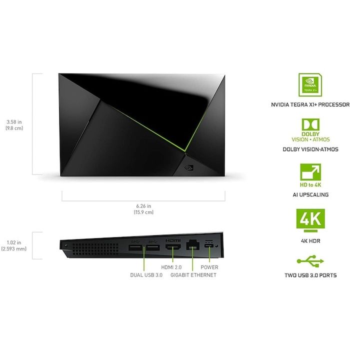 Медиен плейър nVIDIA Shield TV Pro, Android TV, 16GB, 3GB RAM, 4K, HDR