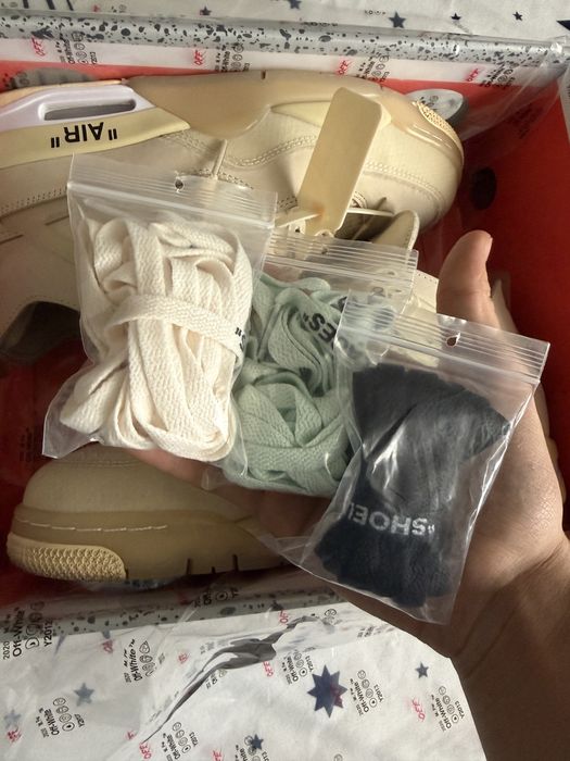 Jordan 4 Off White Sail
