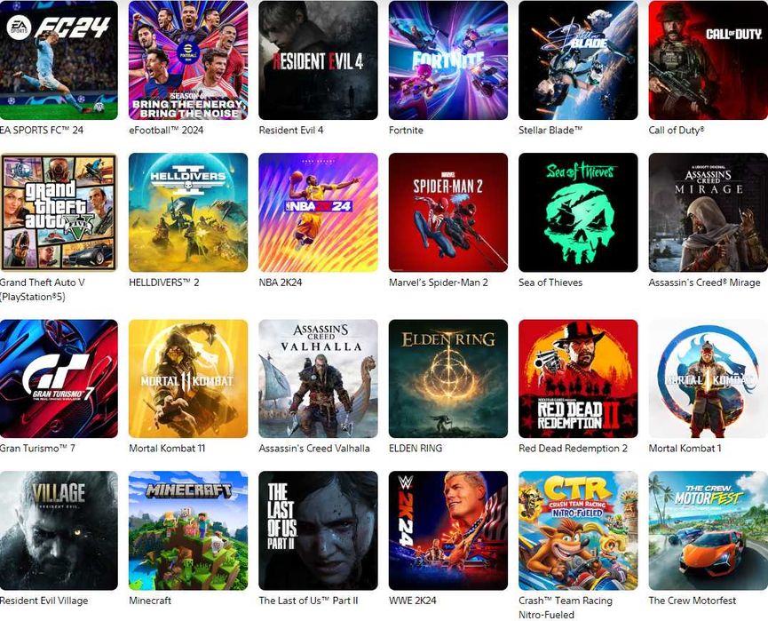 Игры для приставок на Playstation (ps4 ps5 пс4 пс5 установка закачка)