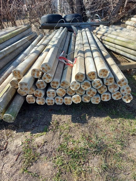 Stâlpi spalieri din beton armat semirotunzi 2.5/2.8/3 metri gard,vie