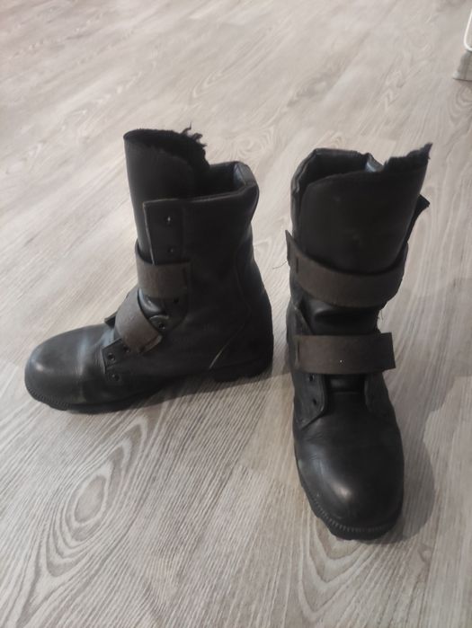 Сапоги военные меховые