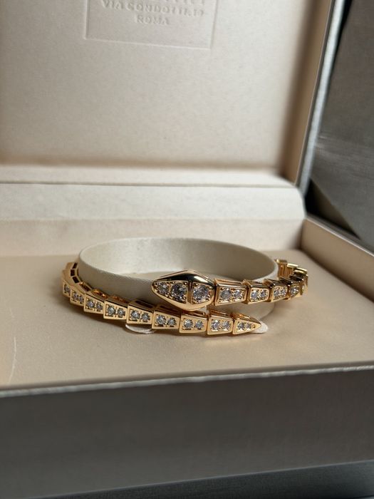 Bvlgary  Snake гривна gold/silver