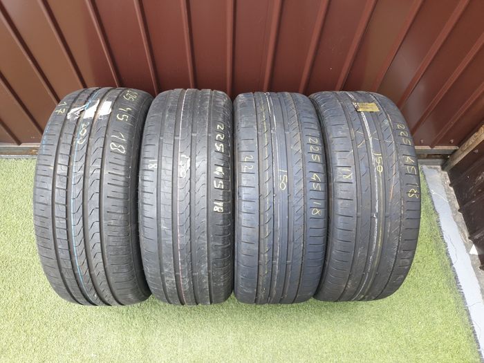 225.45.18 2x Pirelli 2x Continental