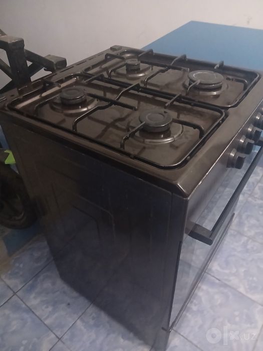 Газовая плита в рабочем состоянии