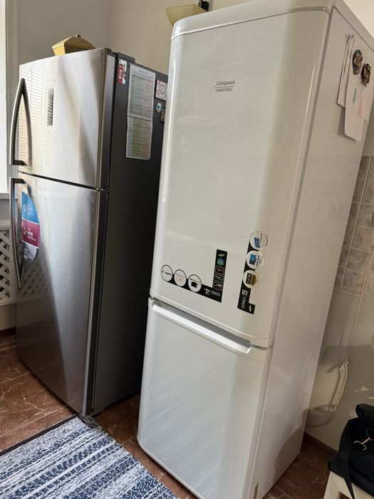 Холодильник Ariston 185 см в хорошем состоянии б/у