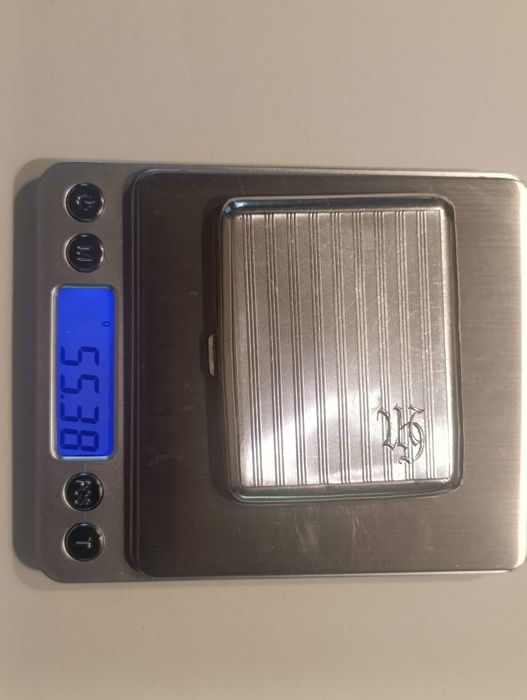 Сребърна табакера кутийка