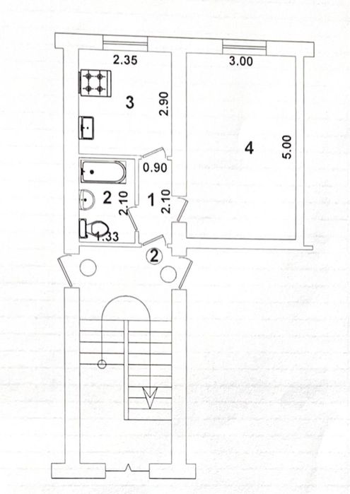 Квартира 1 комнатная вторичка Мирабадский район