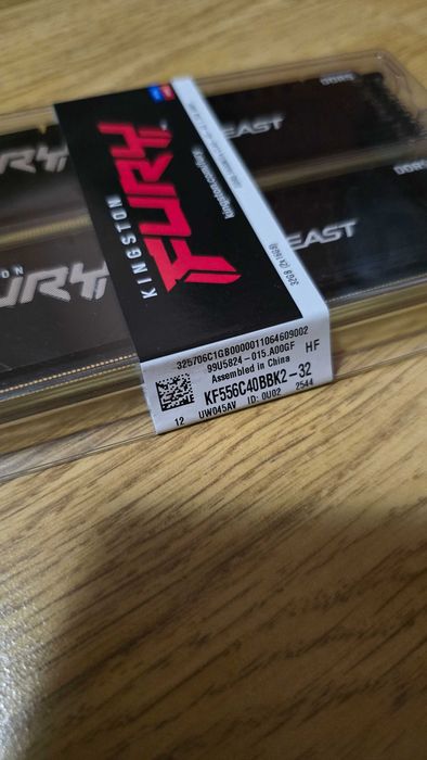 Memorie Kingston FURY Beast, 32GB DDR5, 5600MHz CL40, Dual Channel Kit