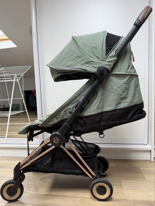 Carucior pentru calatorii Cybex Coya Rosegold / Leaf Green