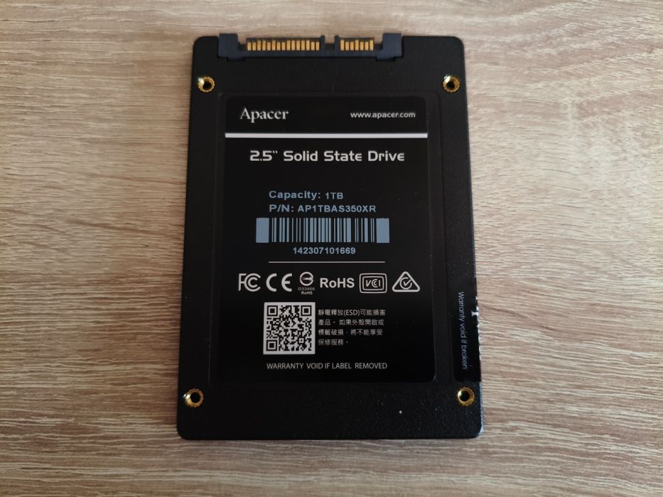 SSD 1тб "Apacer" 2.5 Sata