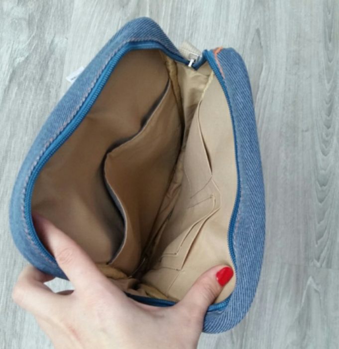 Geanta noua reglabila postas de blugi ghiozdan jeans scoala