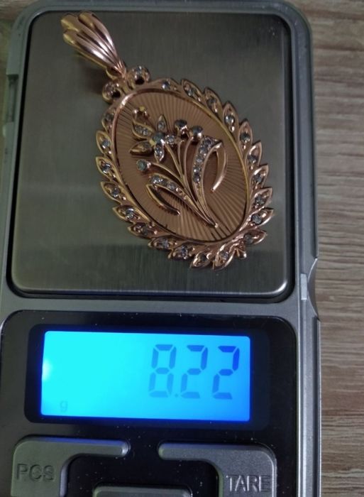 Золотой кулон 583 пр