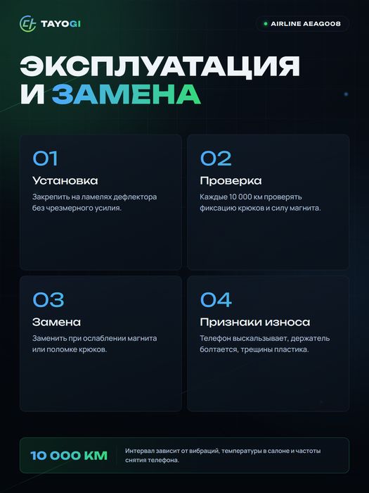 Держатель телефона в дефлектор Airline Aeag008