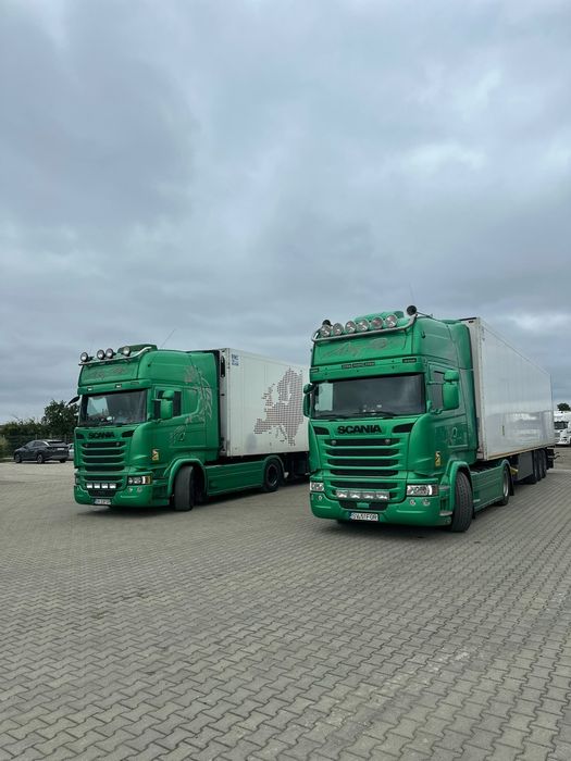 Vand 2 Scania R 490.2016/10 (SUPERBE)si 2 Semiremorci frigo schmitz  2010,,agregat carrier 1850,FRC 2028,Perfecte  stare.Circula doar pe comunitate.