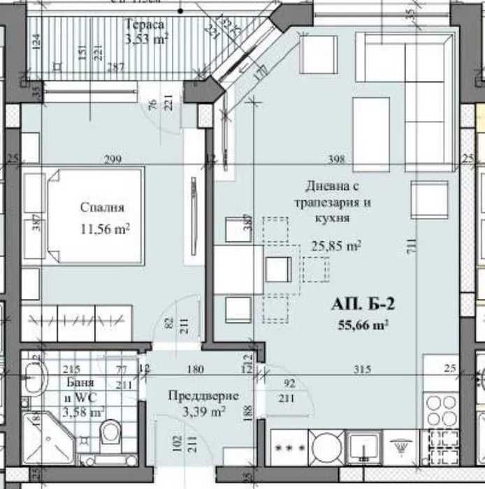 Продава се Двустаен апартамент в Пловдив, Христо Смирненски - 65 кв.м за 1305 €/кв.м - Снимка #7