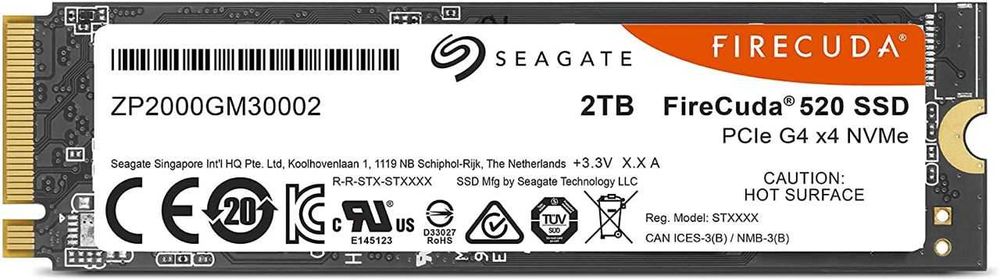 Seagate Firecuda 520 2TB NVMe 5000/4000 MB/S