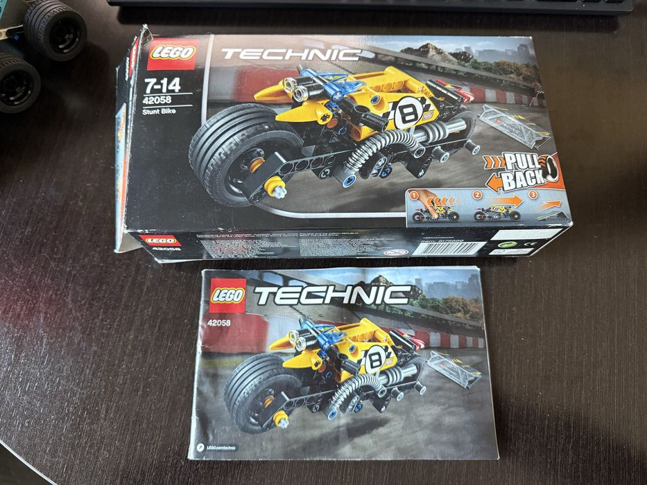 LEGO Technic 42058, Stunt Bike + 42059, Stunt Truck, 7-14ani