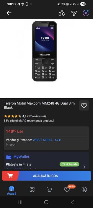 Telefon mobil dual sim Maxcom MM248