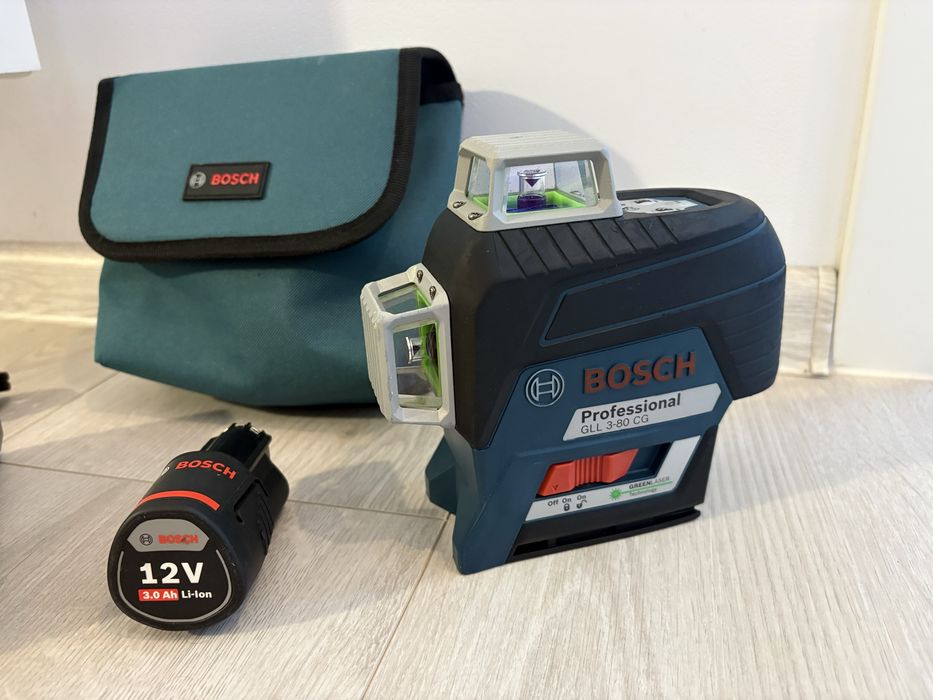 GLL 3-80 CG Nivela Laser verde Bosch 360 grade