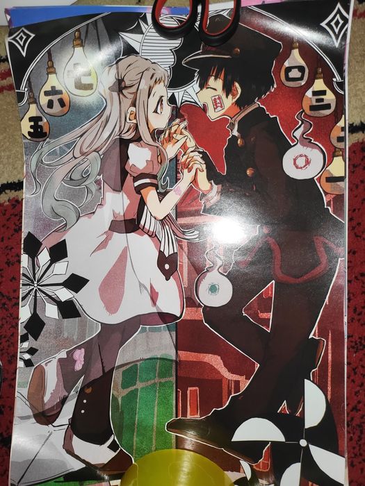 плакаты аниме и геншин