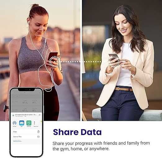 Etekcity Bluetooth интелигентна кантар за телесно тегло, ИТМ до 180кг