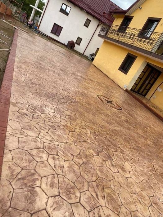 Beton amprentat durabil elegant si rezistent