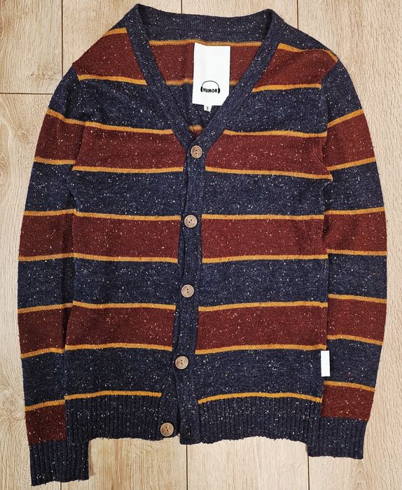 Cardigan pulover HUMÖR Danemarca Lână & Mătase - Stil Retro Nautic