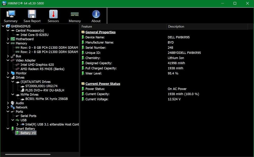 Dell Vostro 3580 | i5 gen 8 | 16GB RAM | SSD 256GB + HDD 2TB | Win 11