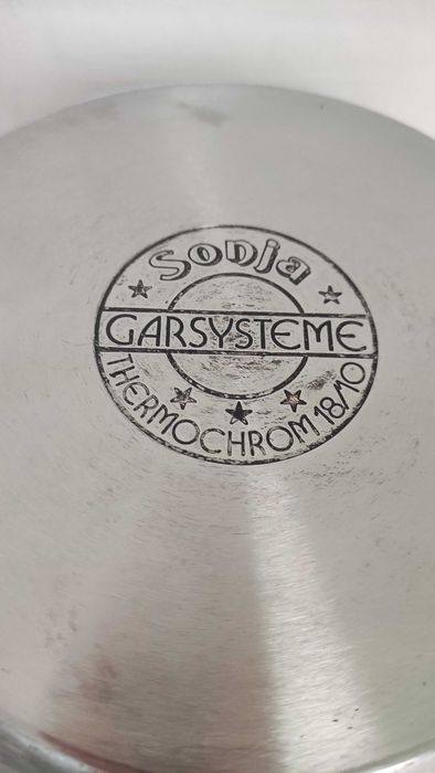 Масивен тиган от неръждаема стомана с двойно дъно