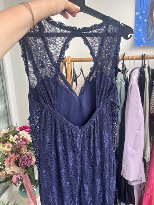 Тъмносиня официална рокля