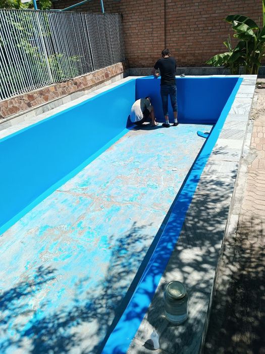 Бассенлар учун тент банер установка