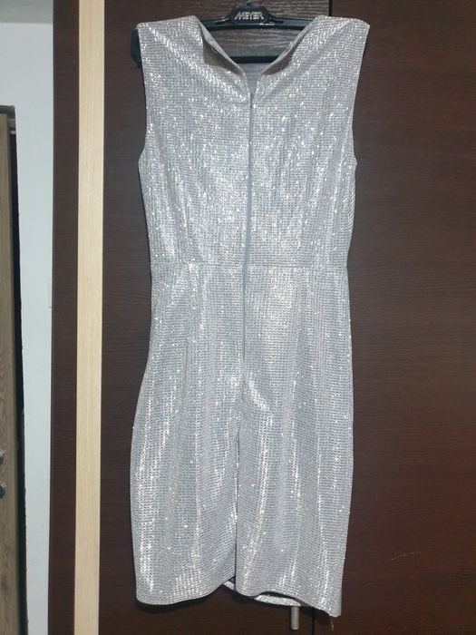 Rochie eleganta argintie