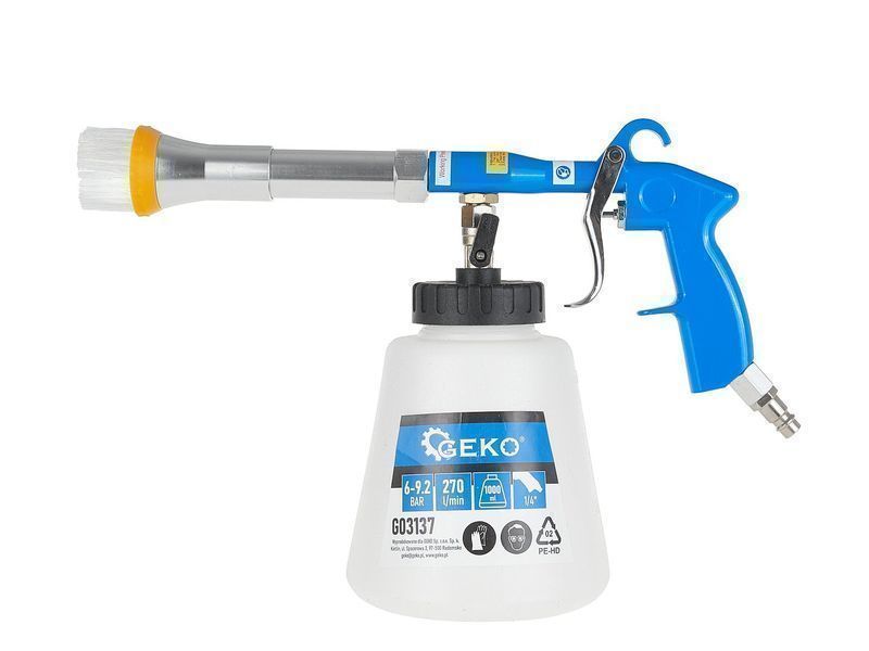 Пневматичен пистолет за миене на тапицерия tornador с адаптер за вакуу