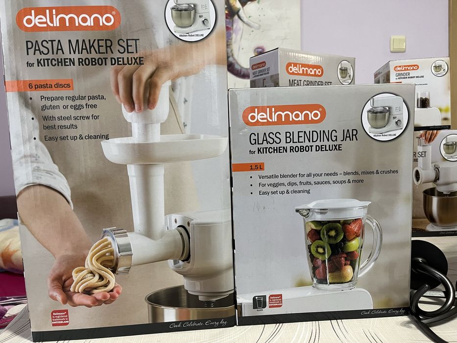 Кухненски робот Delimano deluxe с чисто НОВИ приставки