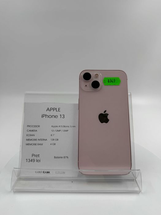 Apple iPhone 13 128 GB 87% Garantie 24 luni CashBox