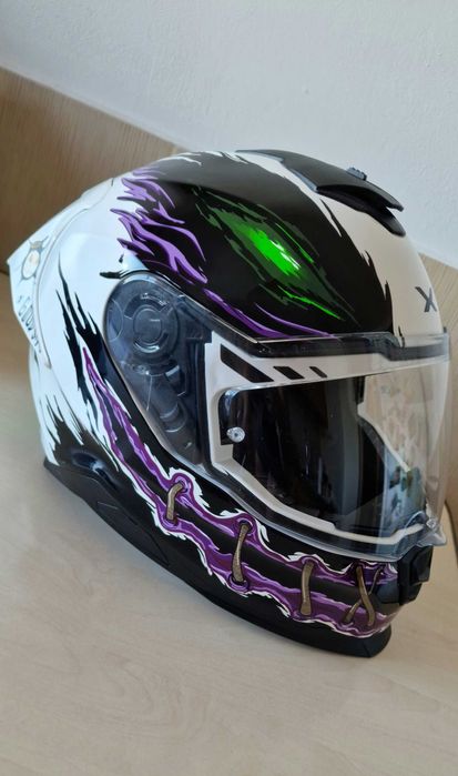 Casca moto Nexx Y.100R Night Rider White