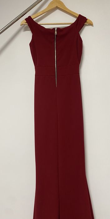 Rochie lungă, visinie, mărimea S/M