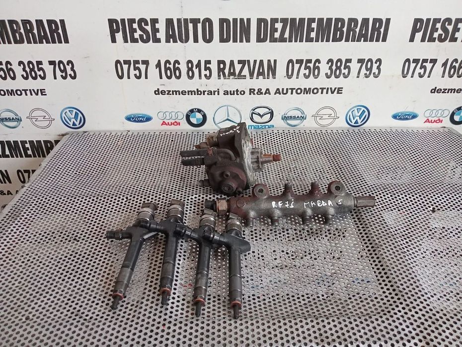 Kit Injectie Injectoare Pompa Rampa Mazda 5 Mazda 6 2.0 Diesel RF7J Cod -0420 Cod RF7J 13H50 Testat